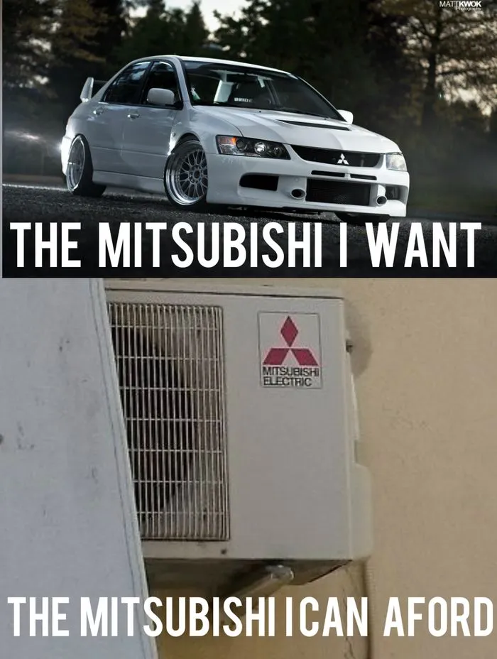 The Mitsubishi we got, because we don’t always get what we deserve.