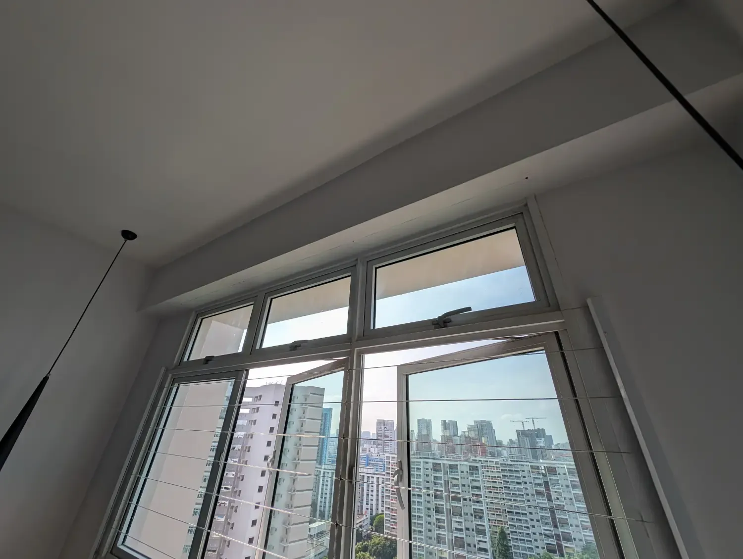 They remove the blinds, if you have them